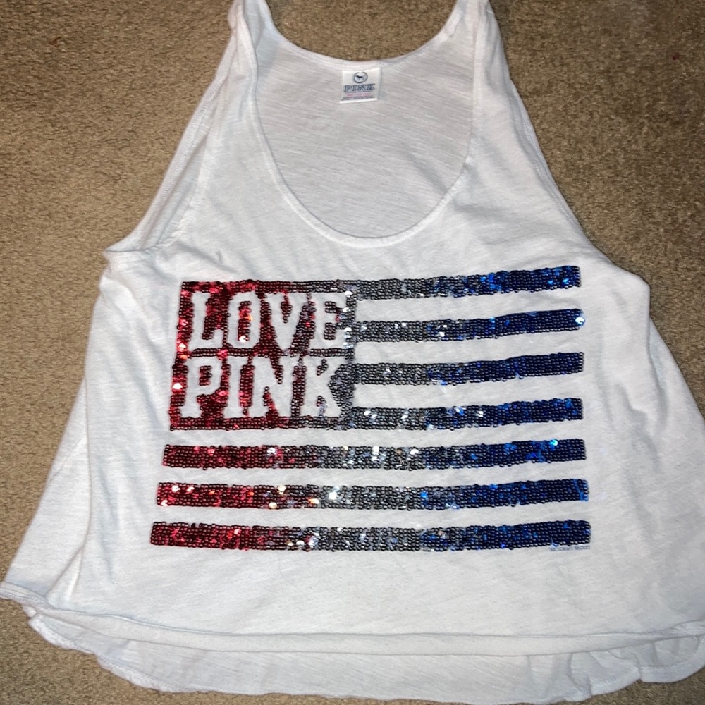 Pink tank top sequence, love 💕 new